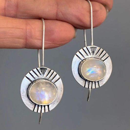 Boho Moonstone Earrings